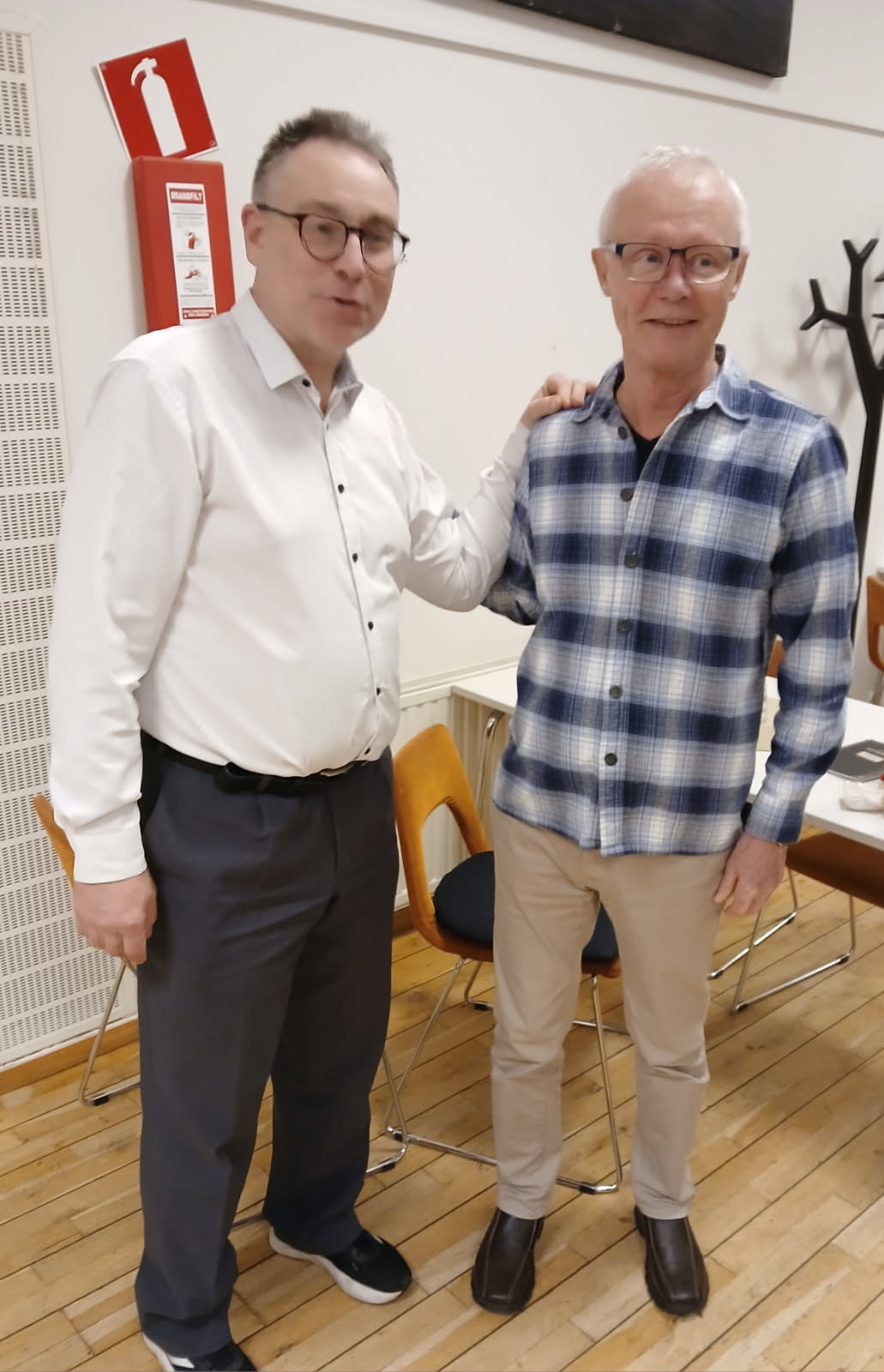 förbundsordförande Anders Åkesson och ordföranden i Halmstad Roy Axelsson